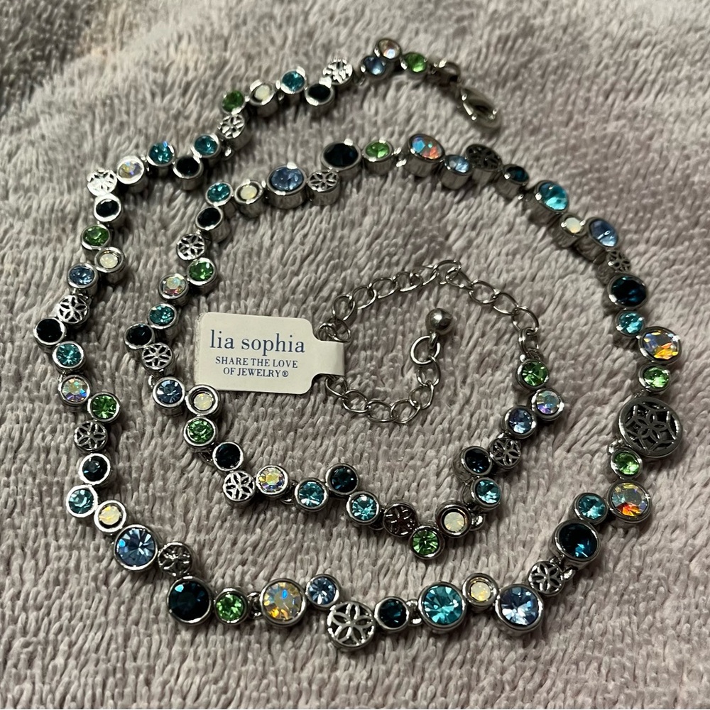 Lia Sophia, Happy Hour Necklace (and Earrings), Retired, NWT